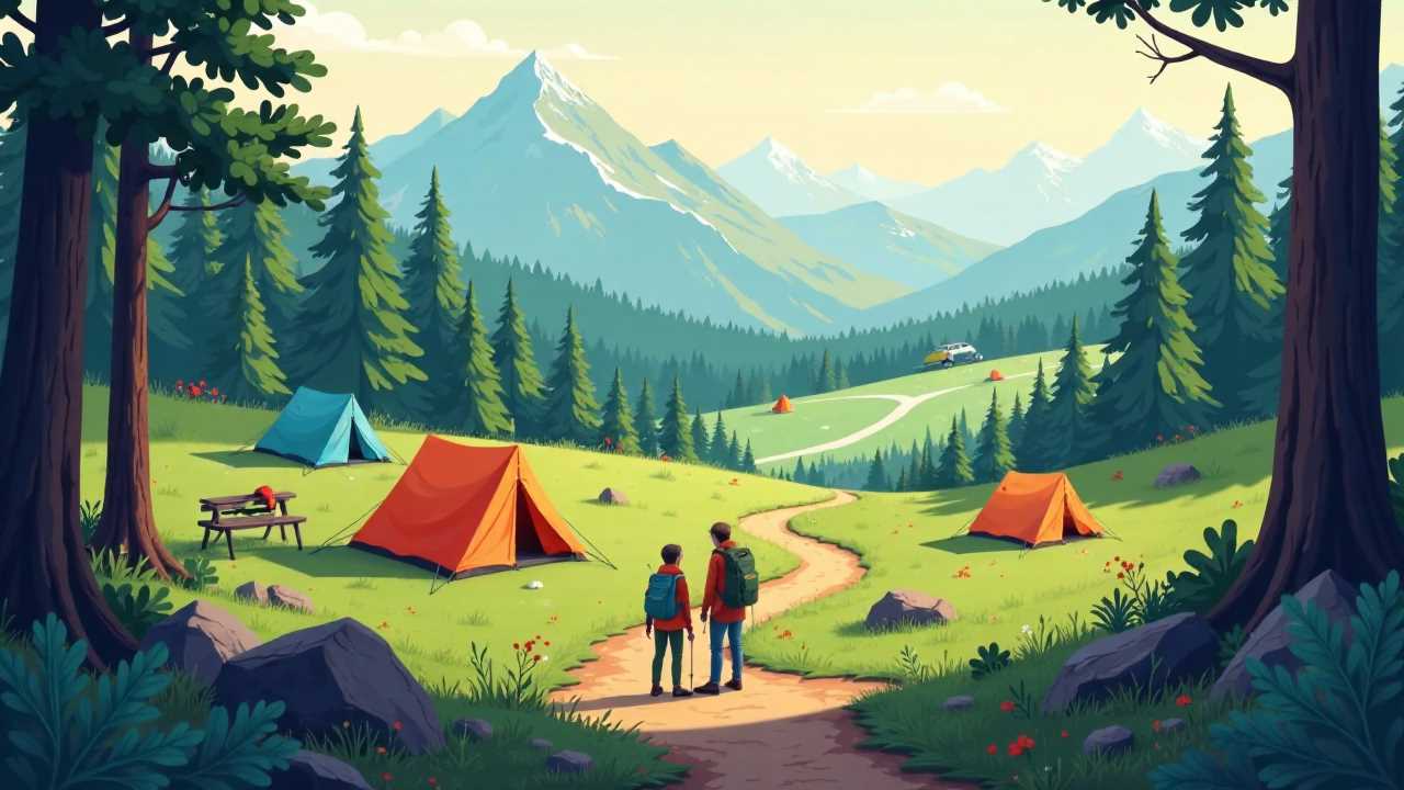 Are there any useful camping apps for families?