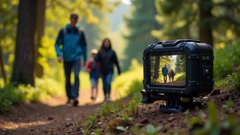 How can I take great family photos while camping?