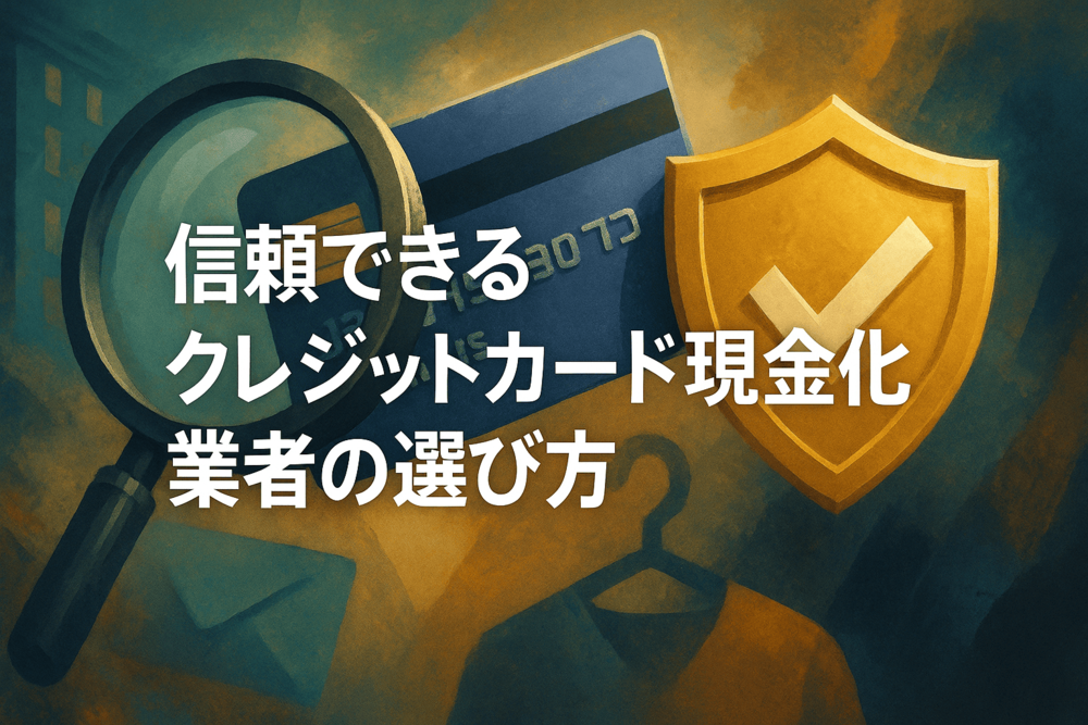 信頼できるクレジットカード現金化業者の選び方